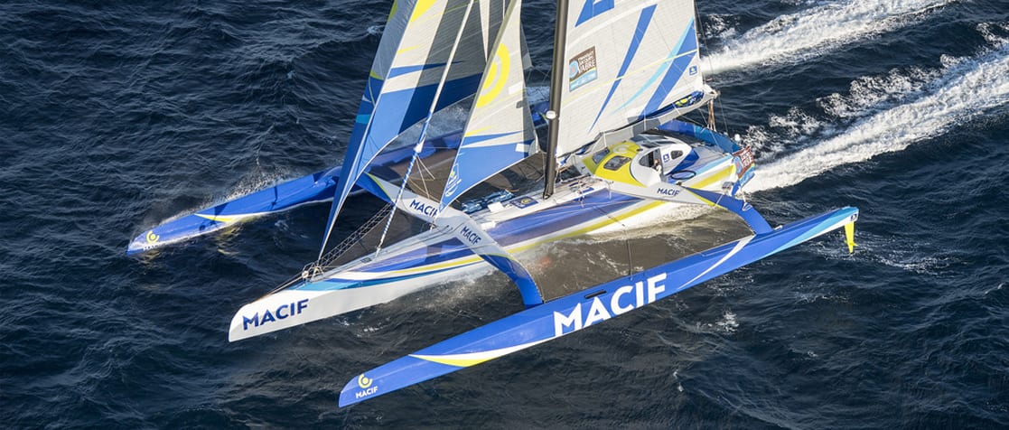 Trimaran Macif is back in the water for the 2018 Season